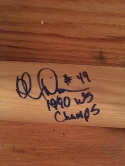 Rob Dibble Autographed Rawlings Baseball Bat