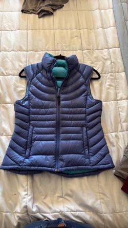 Reversible Puffer Vest Blue and Teal