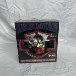 Harley Davidson 1997 North Pole Motorcycle Club Horn Testing Area Christmas Ornament