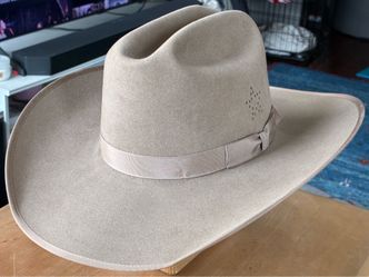 Rands Natural Beaver Custom Made Cowboy Hat 7 1/8 (read description)