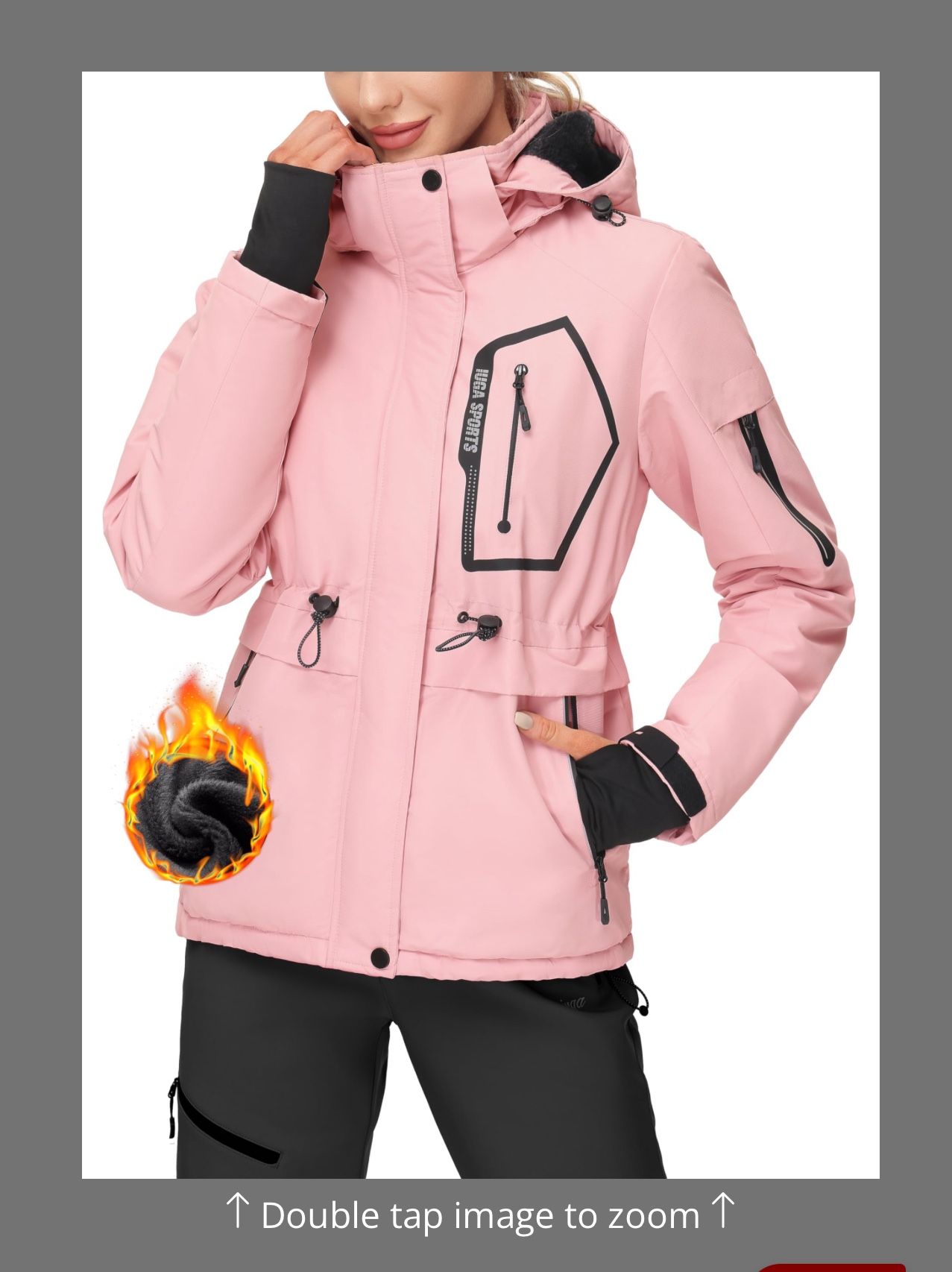 UGA Waterproof Ski Jacket Women Warm Outdoor Winter Jackets