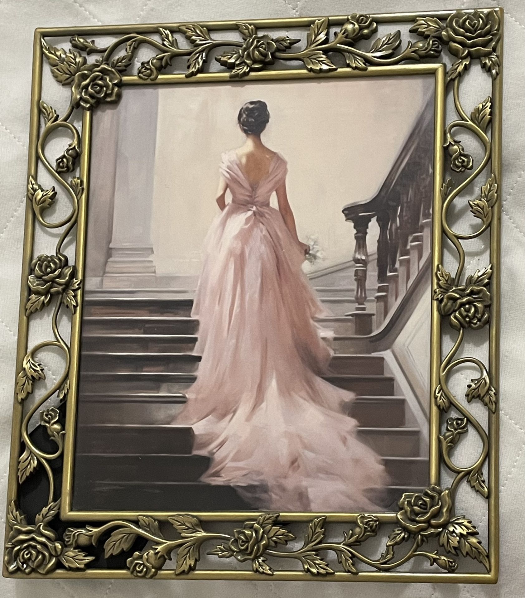 Art Nouveau Rose wall art