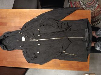 Michael Kore Black Rain Coat