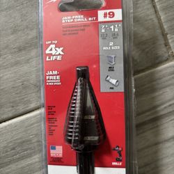 Milwaukee Jam Free Step Drill Bit #9
