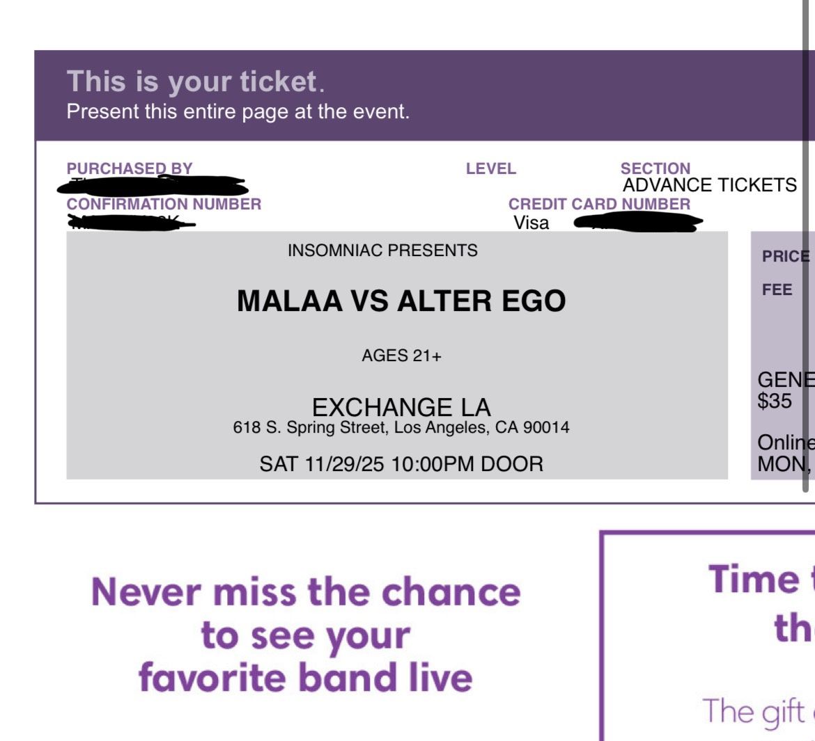 MALAA tickets