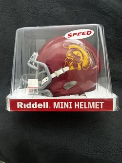 Caleb Williams USC Trojans autographed Russell Speed Mini Helmet