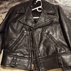 Leather Harley Davidson jacket.