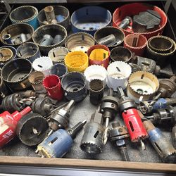 HOLE SAWS ENTIRE LOT OF THEM $150