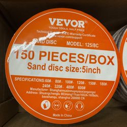 Sanding Discs 60-600 Grit Hook & Loop Sandpaper 8-hole 