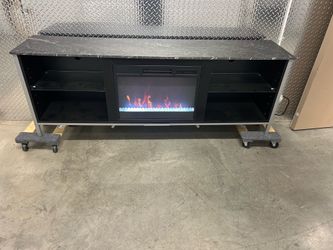 Electric Fireplace Heater TV Stand