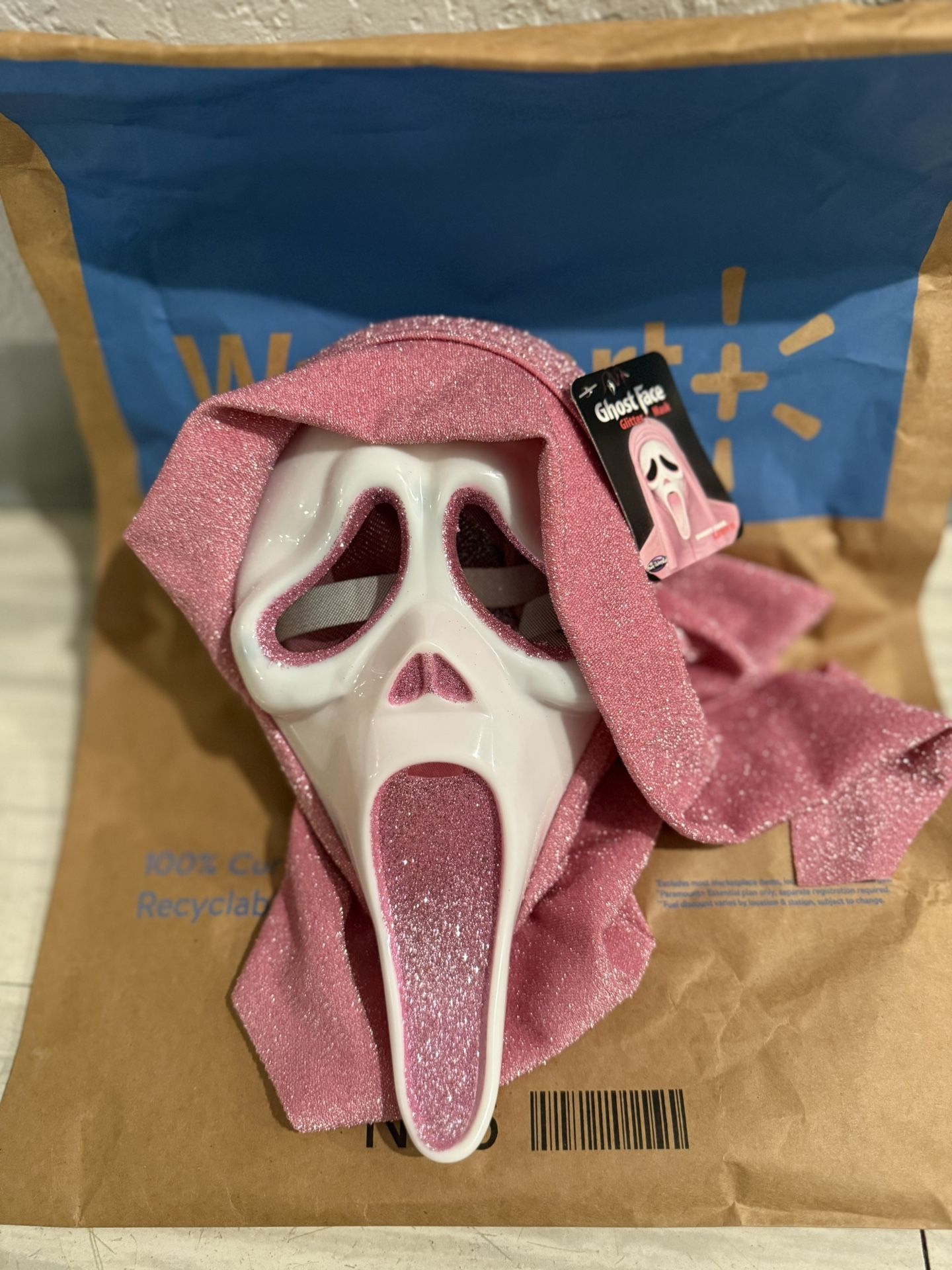 Scream Ghost Face Pink Glitter Mask Officially Licensed Fun World Ghostface Stab