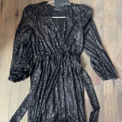 Black Maxi Sequin Dress