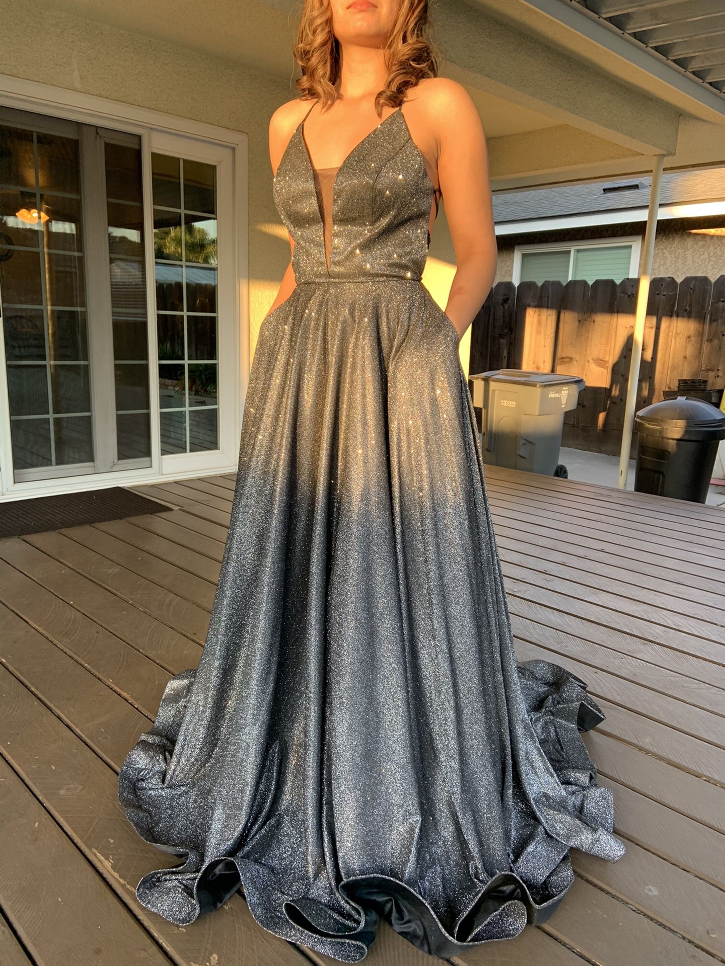 ED YOUNG. Prom Ball gown dress. Size M. Only worn once.