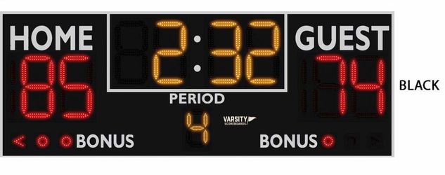 BRAND NEW - VARSITY 8’ x 3’ Electronic Multi-Sport Scoreboard (BLACK)