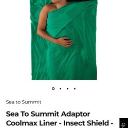 Sleeping Bag Liner With Insect Shield. Cool Max Fabric.