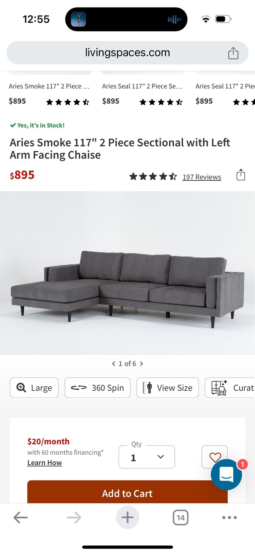 Living Spaces Sectional for Sale in San Francisco, CA - OfferUp