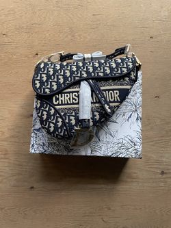 Cristian Dior oblique saddle bag