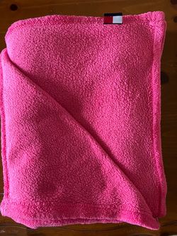 Tommy Hilfiger Pink Fleece Throw Blanket