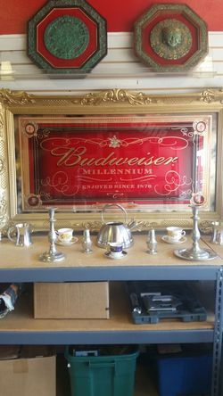 Large Budweiser sign