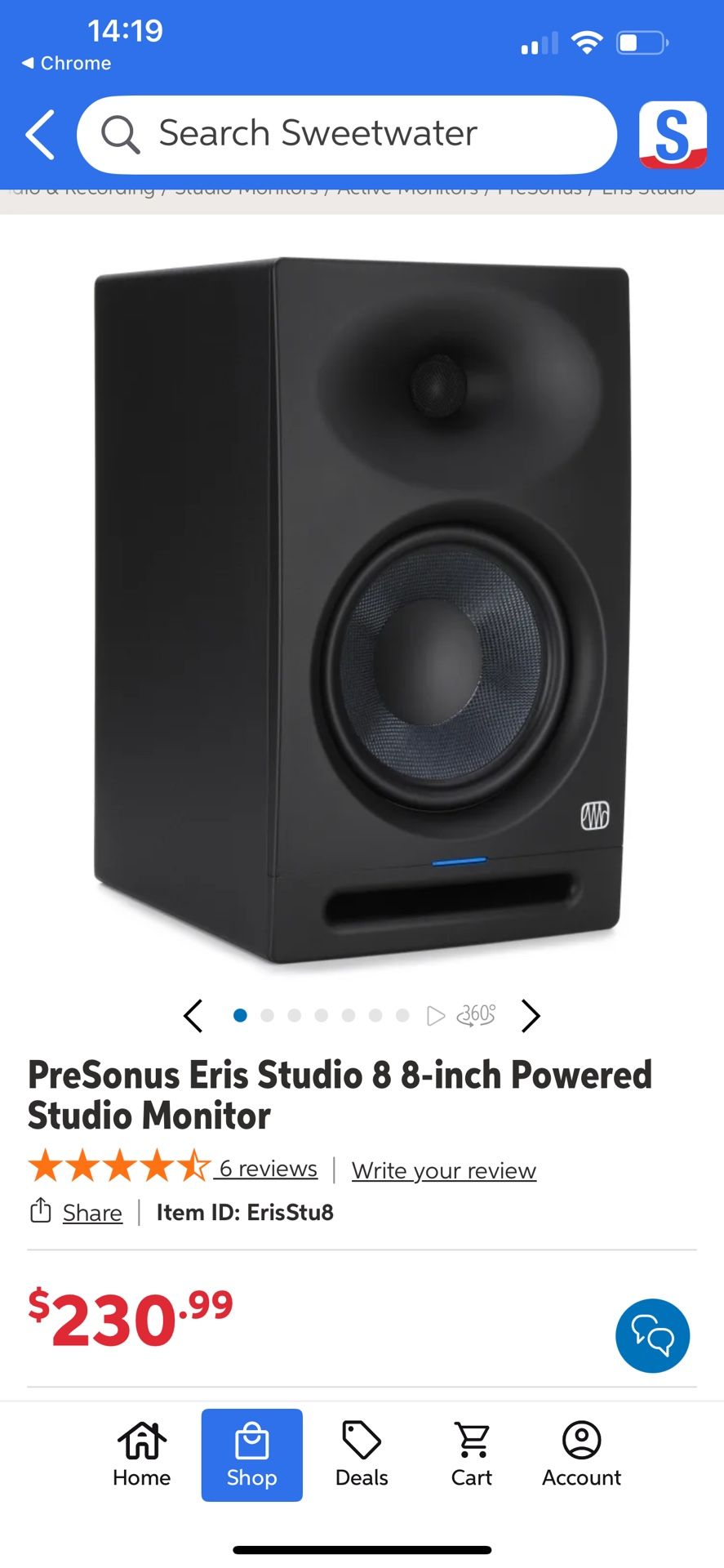 Presonus Eris Studio Monitor Speakers W 10inch Sub