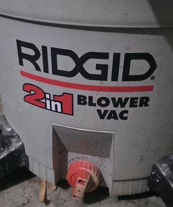 Rigid 2n1 blower/vac