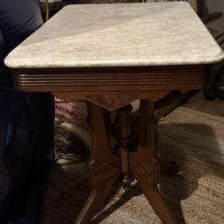 Antique marble top table