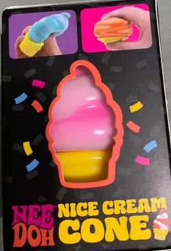 NeeDoh Nice Cream Cone Squishy Fidget Toy