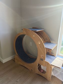 Cat Wheels for Indoor Cats, Quiet & Stable Cat Exercise Running Wheel