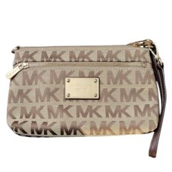 EUC Michael by Michael Kors Monogram Canvas Clutch