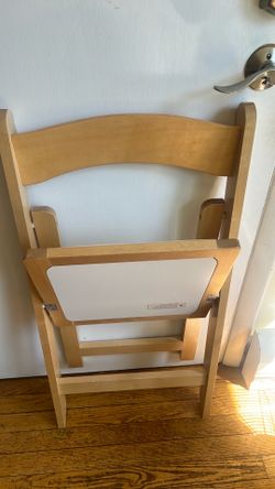 Wood foldable chairs x 2