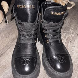 Combat Black Boots Size 37