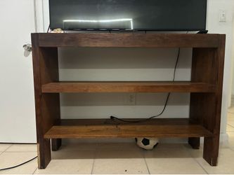 Rustic Solid Wood Console Table / Shelf Unit