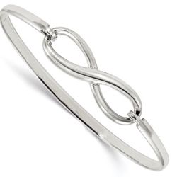 Sterling Silver Infinity Bangle Bracelet Taking Orders
