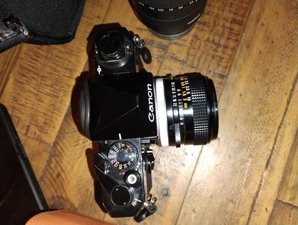 Original Canon F-1 FILM ONLY plus Canon Lens 28mm