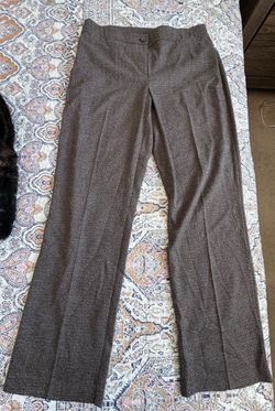 Brown Houndstooth Dress Trousers