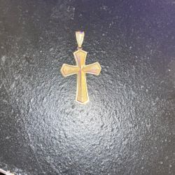 Back Of The Gold 14k Cross