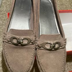 Coach Java Fortunata Suede Grey Size 8.5
