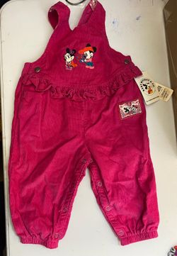 Vtg nwt baby Mickey corduroy overalls
