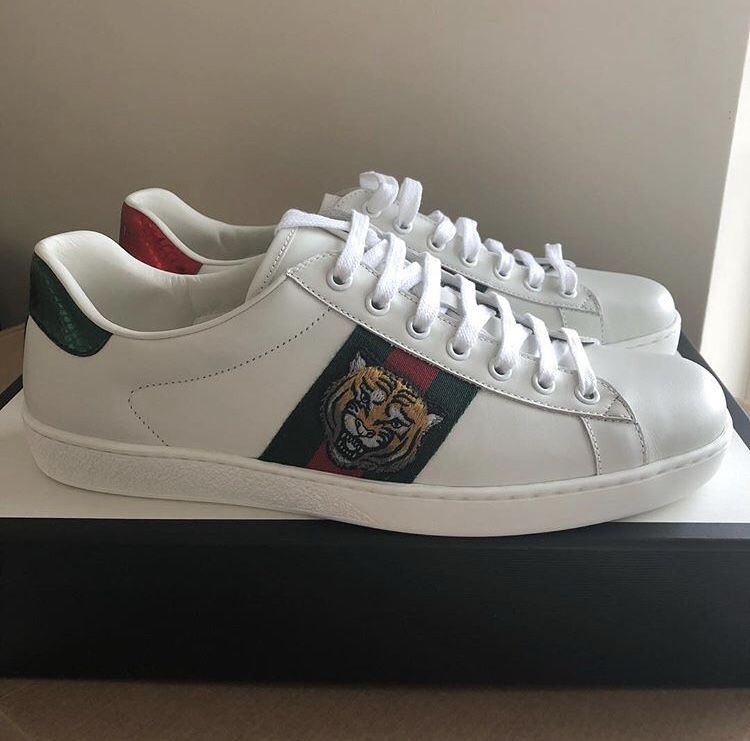 Gucci Ace Tiger Sneakers Size 9.5