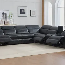 Sectional power Reclining Black
