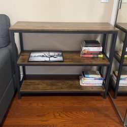 Brand New Side Table/shelf Beautiful Top Wood!