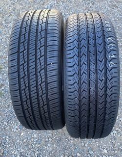 (TWO) TIRES - P225 60 16 (ONE) Continental and (ONE) Firestone