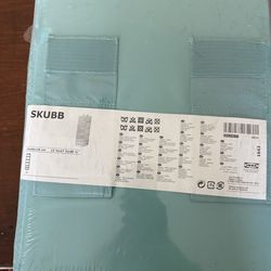 IKEA SKUBB 6 compartment organizer - aqua