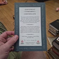 CRAZY DEAL -Very Rare Golden Thoth TAROT - LIMITED edition GERMAN AND ENGLISH.