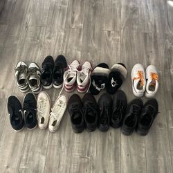 10 pairs of shoes 