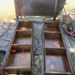 Furniture Dresser with Mirror, Nightstand And Headboard With Drawer Frame 