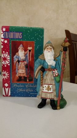 Traditions Porcelain Santas