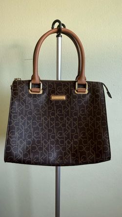 Calvin Klein monogram satchel handbag