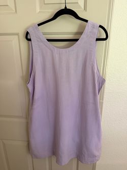Lavender Sleeveless dress with scooped back detail