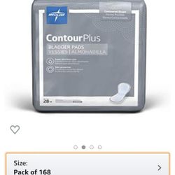Medline - BCPE03Z Contour Plus Bladder Control Incontinence Pads